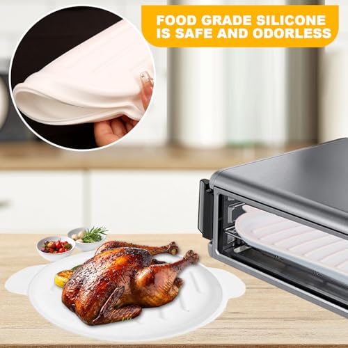Bandeja de silicona acanalada resistente al calor para cocinar tocino 5
