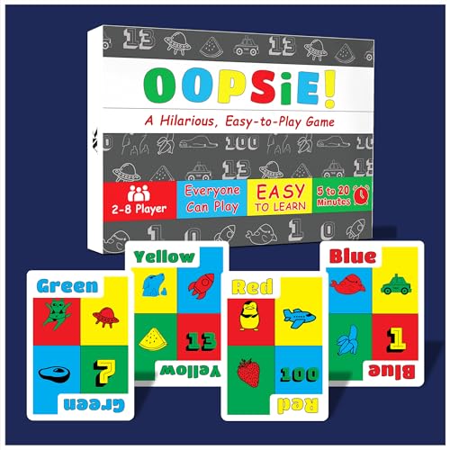 Oopsie! The Viral Color Challenge | Drinking Game - Test Your Alertness and Reflexes | Super Fun and Easy to Carry | Card Game for Adults, Couples, Family_Bachelor Party Games | New Game 2025 |