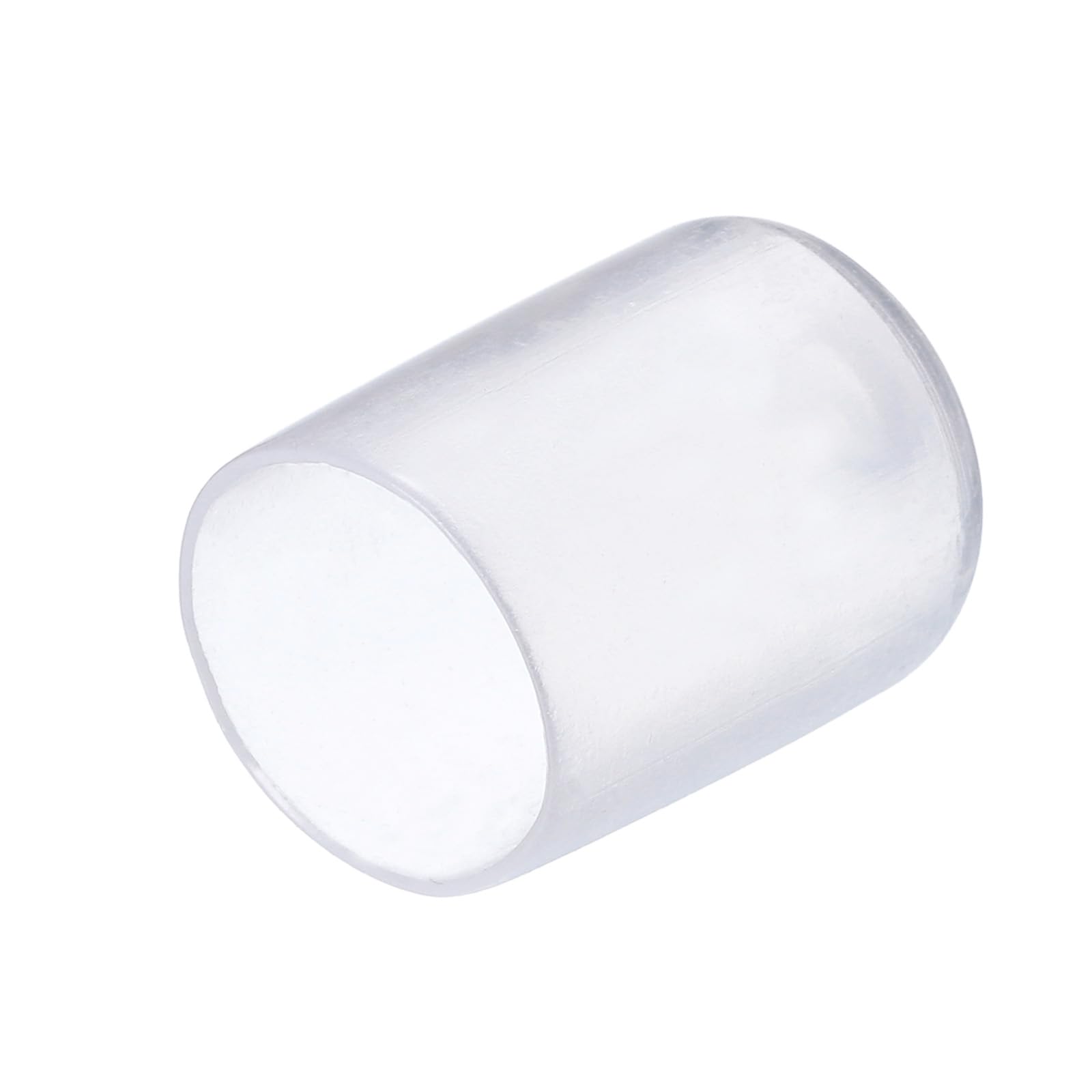 uxcell 20pcs Rubber End Caps 15mm ID Vinyl PVC Round Tube Bolt Cap Cover Screw Thread Protectors Clear