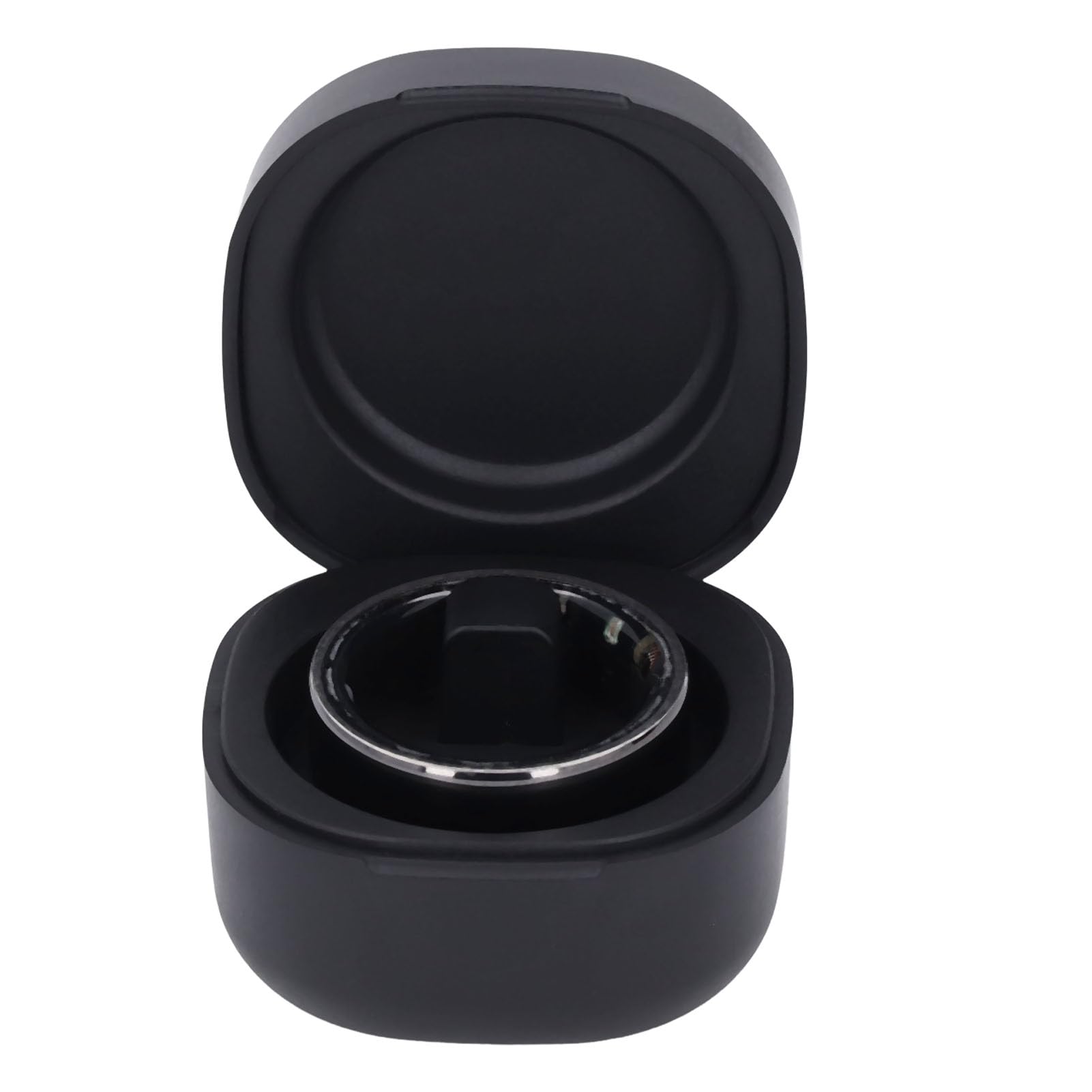 Monitor de Salud con Anillo Inteligente, Rastreador de Sueño y Actividad Física Anillo Inteligente de Acero Inoxidable y Cerámica de óxido de Circonio Diseño de Caja de Carga
