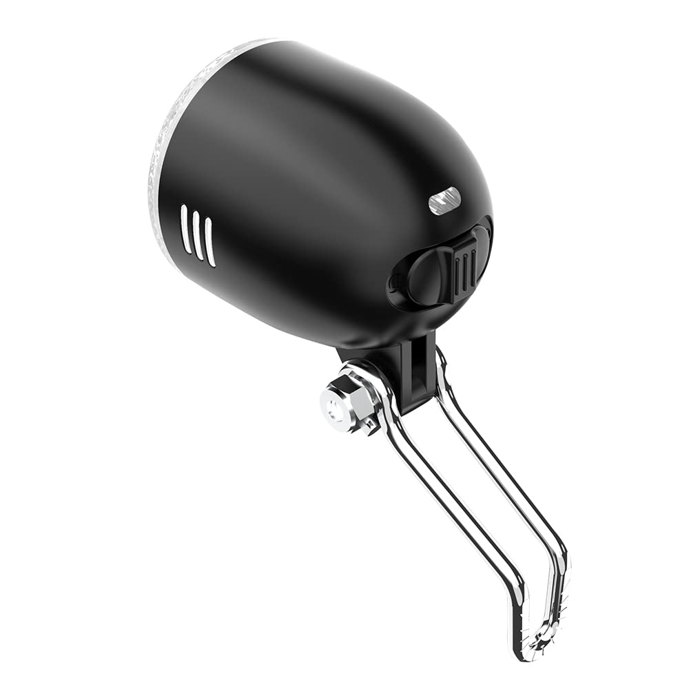 TIORU Phare LED Vélo Électrique Lumière Imperméable À l'eau IPX5 Anti-Glare Hub Dynamo E Bike Et E Scooter Light
