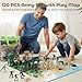 3 otters 120PCS Army Men Military Set, Military Soldier Playset Army Men Action Figures, with Vehicles Aircrafts Assault Boats, Stocking Stuffers for Kids Boys Ages 3+