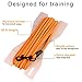 BronzeDog Rope Pro Training Dog Collar Braided No Pull Quick Release Round Lead Collars for Dogs Small Medium Large Puppy (30 FT Leash, Neon Orange)