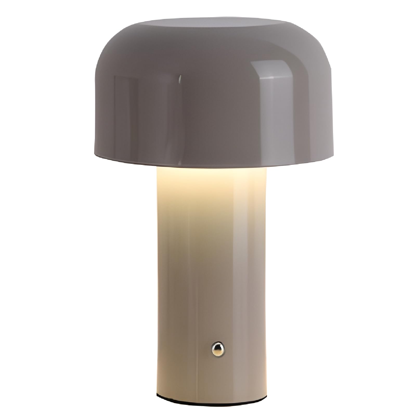 HSKJTT Mushroom Table Lamp, Portable Touch LED Desk Lamp USB Rechargeable Night Light Desktop Decoration for Bedroom Living Room Home Decor,Gray