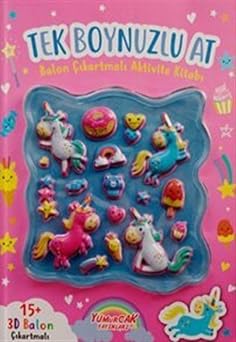 Tek Boynuzlu At - Balon  kartmal  Aktivite Kitab