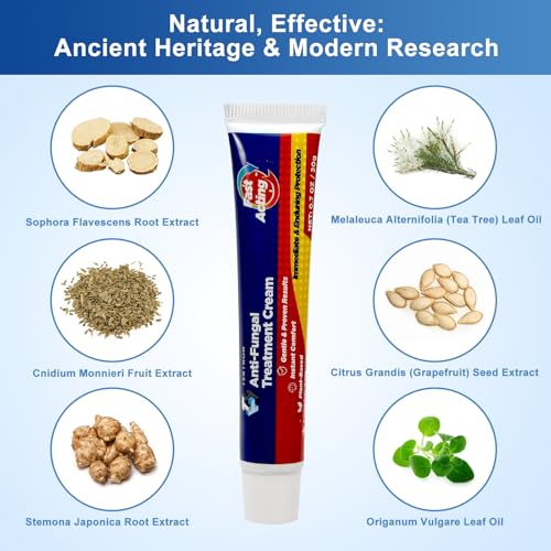 Herbal Antifungal Cream: Treatment for Ringworm, Jock Itch, Athlete's Foot & Fungal Skin Infections – Natural, Fast-Acting Formula for Adults and Kids, 20g (1 Pack) - Image 4