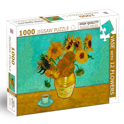 Image of Beautiful Flowers Jigsaw Puzzle for Adults and Kids - 1000 Piece Puzzle | Floral Brain Game | Relaxing Gift for Teens, Families, and Puzzle Lovers