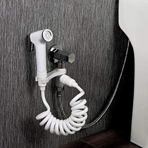 HBJWOV Bathroom Accessories Toilet Bidet Tap Handheld Shower Portable Bidet Sprayer Gun Toilet Seat Bidet Home Spray Without Drilling