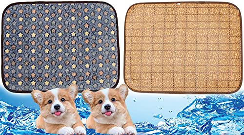 FGHDFH Tapis Refroidissement Chien,Tapis Coussin Réfrigérant Chien Tapis Fraicheur Chien Chat Tapis Refroidissant Chat Et Chien Lavable Respirant D'été,pour Voiture Salon Canape,40 * 28cm Cover