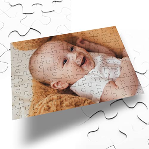 Puzzle Personnalisable - Puzzle avec Photo À Personnaliser - Idée Cadeau (Puzzle 19x14,4 cm A5-80 pièces)