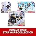 Star Wars Galactic Heroes 2-In-1 Millennium Falcon Vehicle Playset, Chewbacca, R2-D2 2.5-Inch Action Figures, Lights and Sounds, Toys for Kids Ages 3 and Up