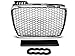 Shop Import Grille de calandre - A4 B7 04-08 Look RS Chrome Noir (U22)