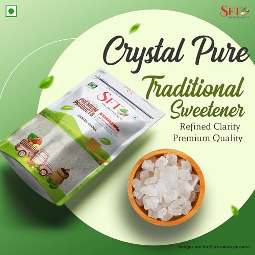 Image of SFT Sugar Diamond Fresh (Mishri Dana) Sugar Crystals Small 1 Kg