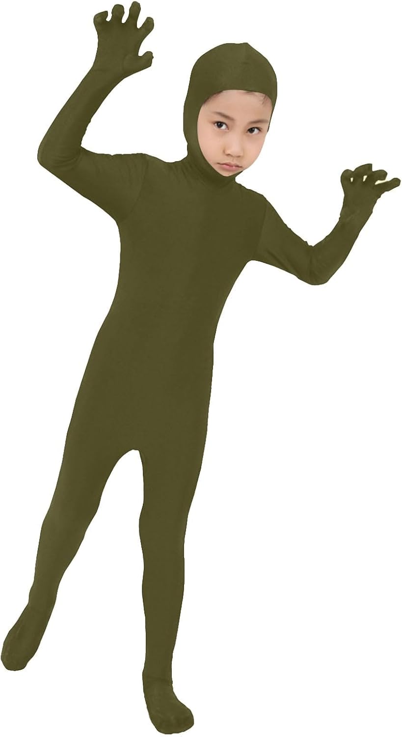 Girl's and Boy's Spandex Open Face Bodysuit Kids Stretchy 2025 Halloween Costumes Cosplay Zentai Suit Outfits - Image 4