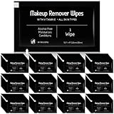 Swiffen 150 Pcs Makeup Remover Wipes, Waterproof, Individually Wrapped, for Women, Gentle Cleansing, Easy to Use, Effective Removal of Mascara, Lipstick, Oil, and More