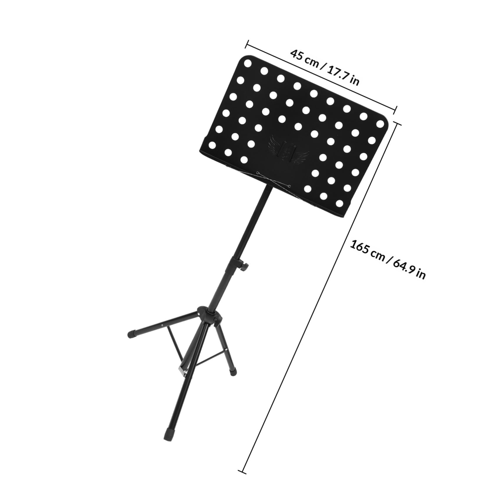 Hemobllo Atril de Partituras Portátil Negro Plegable Trípode Estable Ajustable para Partituras Grandes, Soporte de Música para Guitarra, Violín y Piano en Ensayos y Actuaciones