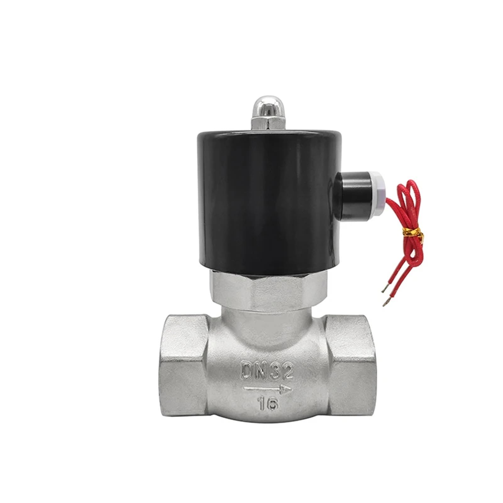 Yiqtjnzfgp 24Vdc 1-1/4" Stainless Steel Steam Solenoid Valve Normally Closed 24V 12V 220V 110V(24Vdc)