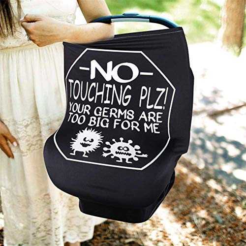 Car Seat Covers for Babies, Nursing Cover, Breastfeeding Cover, Stretchy Newborn Car Seat Canopy, Soft Breathable Infant Stroller/Shopping Cart/High Chair Cover, Boys and Girls Shower Gift