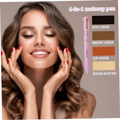 Lápiz Multifuncional de Maquillaje 4 en 1 Compacto miniatura 6