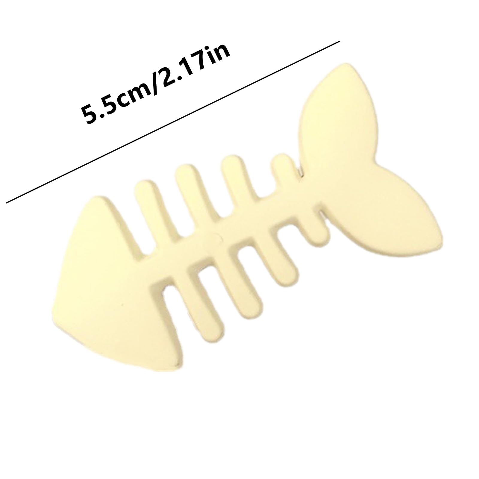 4 Packs Fish Bone Hair Clips, Cute Fish Shaped Hair Barrettes for Women Girls, Geometric Hairpins Hair Accessories Fishbone Alligator Hair Clips for Teen Girls