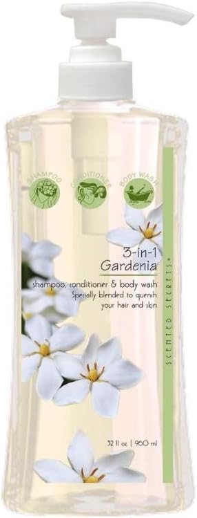3 In1 Shampoo,Conditoner& Body Wash,Gardenia,32OZ