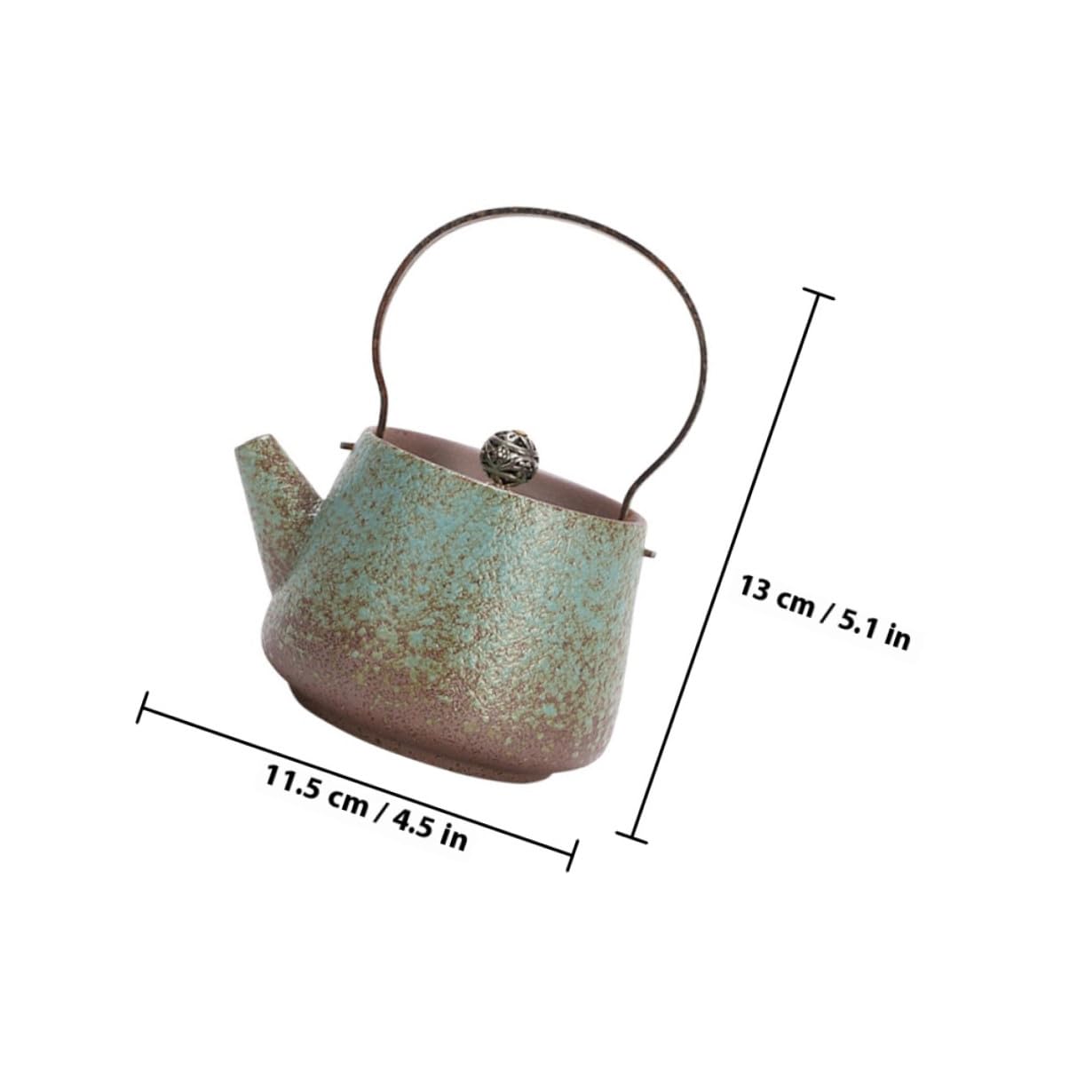 Garneck Cina in ceramica classica tè Tè Teiera Retro Kung Fu Tetero Kettle Giapponese Tè Produttore di Tè Acqua Teiera di Acqua Bollitore d'Accessorio per Articoli di Tè