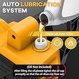 Brushless Chainsaw Compatible with Dewalt 20V Battery, 12 Inch Mini Chainsaw Cordless with 3 Chains and Security Lock Handheld Electric Chain Saw for Wood Cutting, Tree Trimming (No Battery) - Image 8