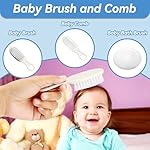 Baby Healthcare and Grooming Kit, 14 in 1 Baby Safety Set Newborn Nursery Health Care Set with Hair Brush Scale Nail Clippers for Baby Girls Boys (14 Kits Grey White) - Image 3