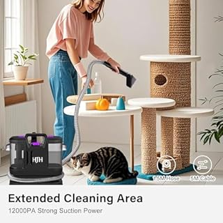 Carpet Cleaner & Spot Cleaner, Handheld Carpet Cleaner Machines | Upholstery Cleaner | Clean Up Spills & Pet Messes from Carpets, Sofa, Stairs, Upholstery & Car Seats
