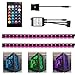 WOWLED RGB LED Striscia di luci magnetiche PC per case Mid Tower Decorazione telecomando alimentato da 4 pin Molex cavo DC 12 V 30 cm 5050 SMD confezione da 2 strisce