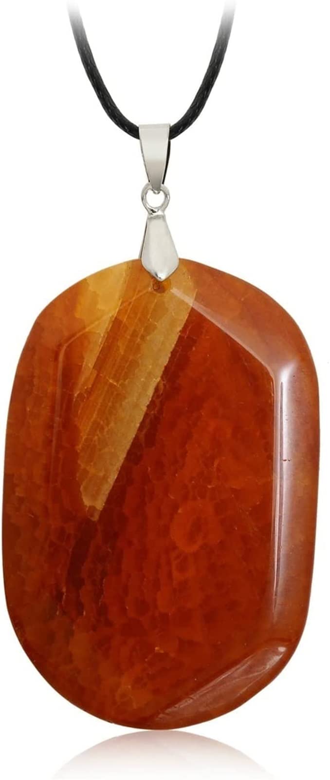 Pendentif agate naturelle pour collier bohème chic et look estival jaune