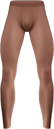 Moily Men Ice Silk ملابس داخلية منخفضة الارتفاع نحيف الساقين ضيق بانت انتفاخ الحقيبة سلس سراويل طويلة تمتد
