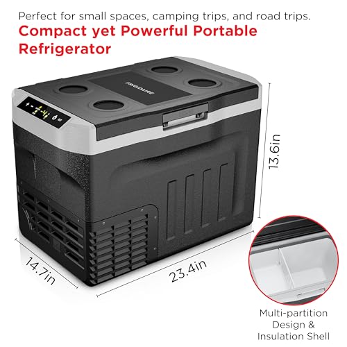 Frigidaire 2-in-1 Portable 12/24V DC & 110-240V AC Compressor Fridge Freezer – Compact for Travel, Car, Camping, Road Trips, Home, Dual Voltage 21qt - image 5