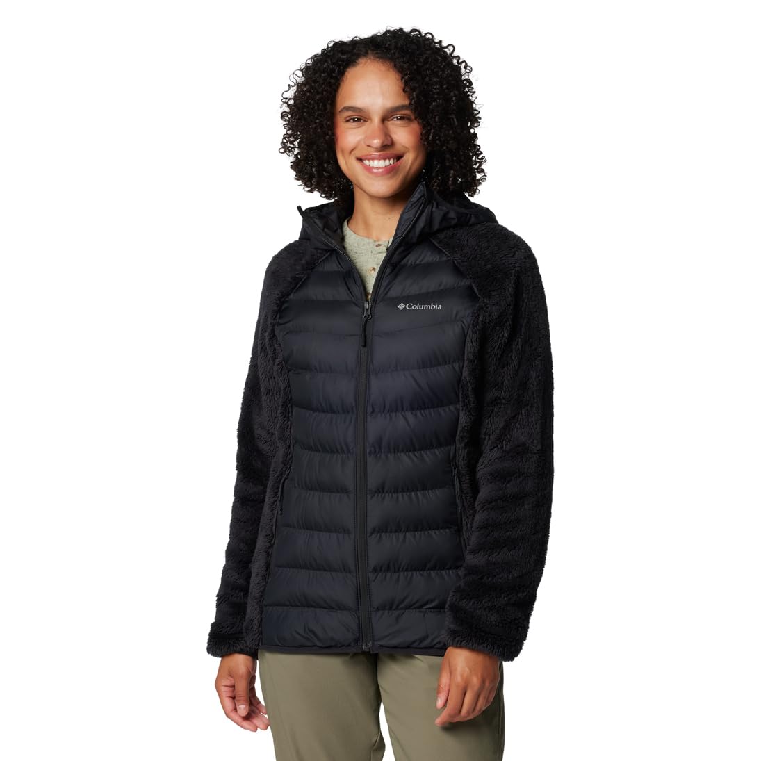 Columbia Damen Powder Lite 2 Sherpa Hybrid Jacket Pufferjacke (1er Pack)