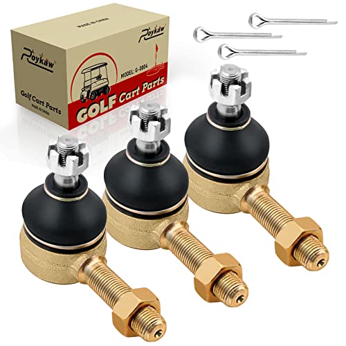 Roykaw Club Car DS Tie Rod Ends Ball Joint Right & Left Threads Kit for 1976-2008 Gas & Electric Golf Cart Models Replaces # 7539 7540