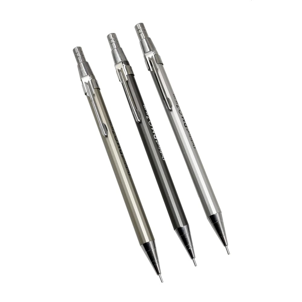 2er-Pack Druckbleistifte für Schule und Büro, Metall-Druckbleistift 0,5 mm/0,7 mm, Druckbleistift (0,7 mm) (0,5 mm)