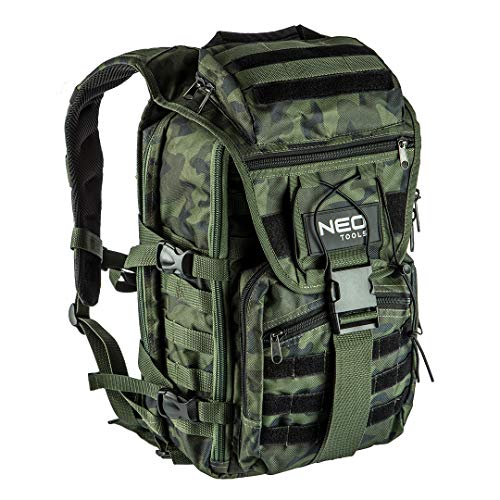 Sac à dos NEO TOOLS CAMO pour artisans professionnels en nylon 600D