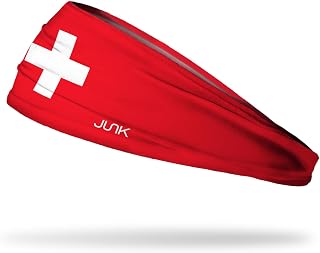 JUNK Brands Country Flag Big Bang Lite Headband - Moisture-Wicking, Performance Fabric, Non-Slip, Sports Sweatband for Men & Women