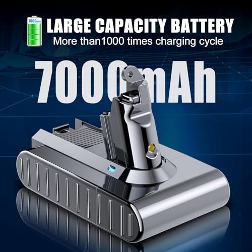Image of Bonacell Upgraded Replacement for Dyson V6 Battery 7000mAh V6 Battery 21.6V Compatible with Dyson DC58 DC59 DC61 DC62 DC72 DC74 SV03 SV04 SV05 SV06 SV07 SV09 Series Cordless Vacuum Cleaner