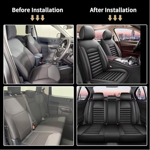Housses de siège Ford Flex 2012-2019 de qualité supérieure noir - 6