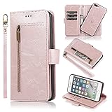 Design staccabile 2 in 1 compatibile con iPhone 7Plus / 8Plus: la custodia non solo può essere utilizzata come custodia a portafoglio, ma può anche rimuovere la singola custodia dal portafoglio per sentirsi più leggera. A causa dell'elevato numero di modelli, l'immagine è un'immagine uniforme , fare riferimento al modello del titolo.