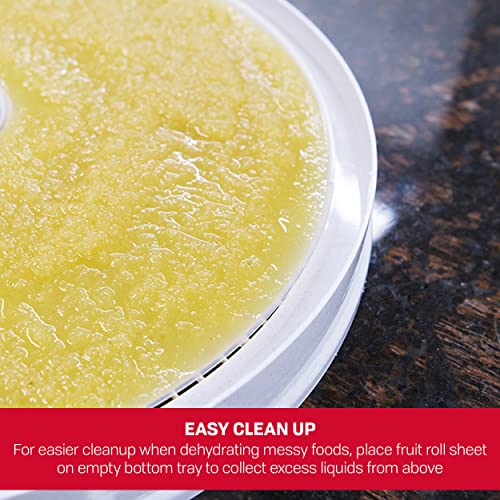 Nesco Lss-2-6 Round Clear Plastic 13 1/2" Fruit Roll Sheets, Food Dehydrators, White #TOP5