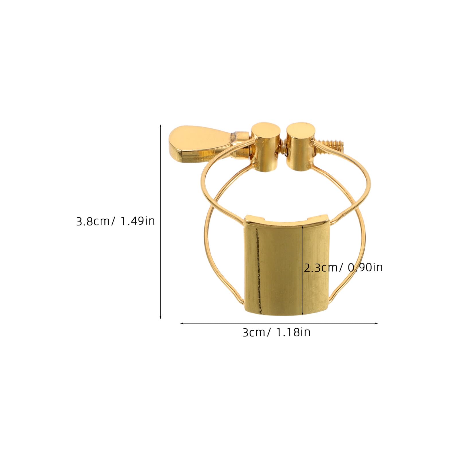Abrazadera para Boquilla de Saxofón Tenor 1 Juego Dorado