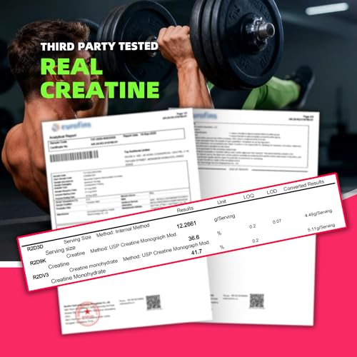 NSF Certified Creatine Gummy - Creatine Monohydrate Gummies 5000mg for Men & Women -120 Gummies Advanced Formula, Muscle Strength, Muscle Builder, Energy Boost, Pre-Workout Supplement-Raspberry — view 3
