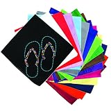 Dog in the Closet, Flip Flops (Turquoise) - Rhinestone Dog Bandana - Choice of Color