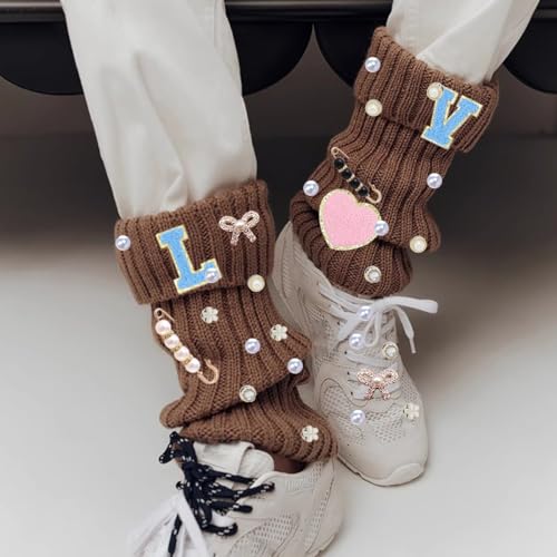 sheoklips 99 peças de pingentes de meias de strass, pingentes exclusivos para mulheres, broche de se