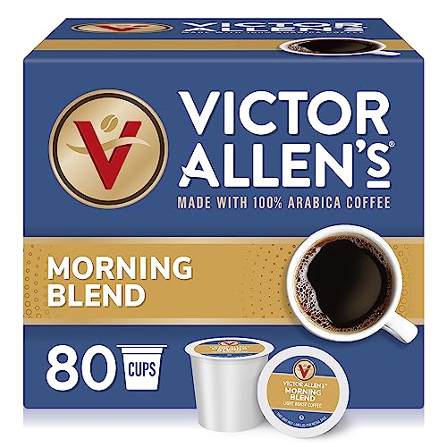Victor Allen's Morning Blend K-Cups, Light Roast, 80ct