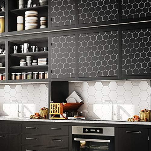 CDIYTOOL Geometric Stencils, 9 Set Geometric Art Painting Resuable Templates Honeycomb Stencils for Scrapbooking Drawing Tracing DIY Wood Canvas Furniture Wall Floor Decor, 7.9 Inches