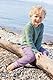 Disana WABENSTRICK-Pullover Kinder-Sommer-Pullover | 100% Bio-Merinowolle | Frühjahr Sommer Herbst | Baby Kleinkind Kind Unisex | Made in Germany | GOTS IVN Zertifiziert | Flieder Gr. 98-104
