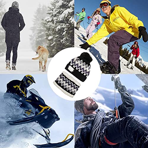 Conjunto gorro aquecido e aquecedor de pescoço, gorro aquecido elétrico USB gorro aquecido inverno g